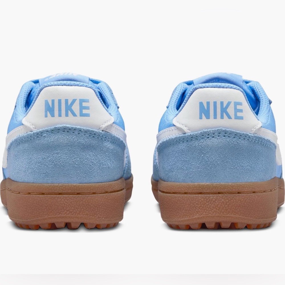 NEW!  Light Blue Suede & Mesh Sneakers with Gum Sole. KIDS SIZE 3.5 - Picture 6 of 10